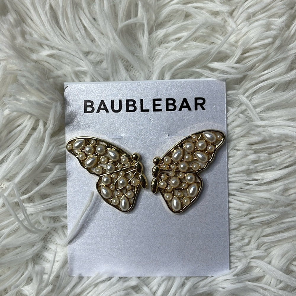 BaubleBar Love Bug Sparks Butterfly Earrings